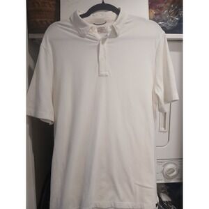 Faherty Polo Shirt Mens Large  Sunwashed Garment Dye Movement  Casual